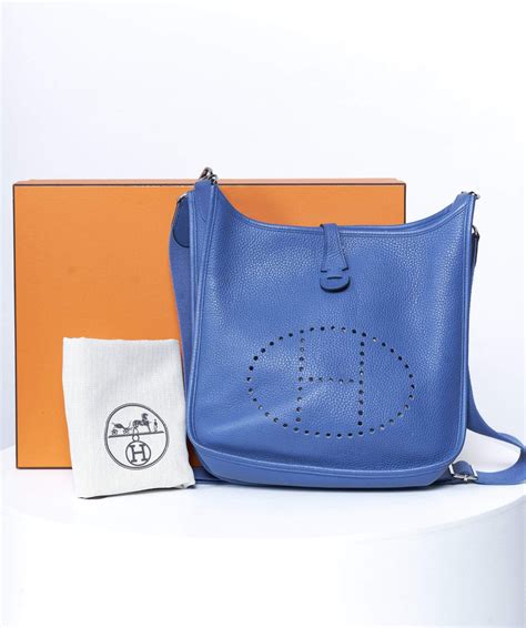 blue brighton hermes evelyne|hermes evelyne pm size.